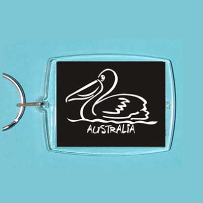 Acrylic Keyring Brushart Pelican